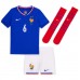 Camisa de time de futebol França Eduardo Camavinga #6 Replicas 1º Equipamento Infantil Europeu 2024 Manga Curta (+ Calças curtas)